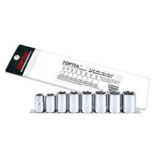 Набір головок Torx Plus EP 1/2" EP18-EP32 8ед. TOPTUL GAAG0810