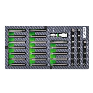 Набір біт 10мм HEX, TORX, SPLINE 40од. (в ложементі, тип А)
