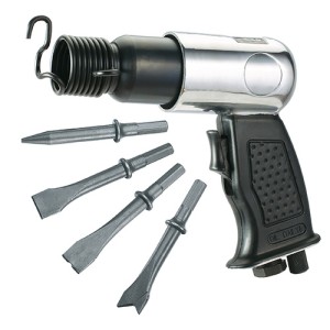 Пневматичний молоток з набором зубил 4 шт. в комплекті (4500уд/хв)