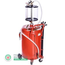 Установка для вакуумної відкачки мастила з мірною колбою 80л B8010KV G.I.KRAFT