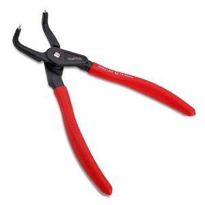 Круглогубці 7" 175мм (стиск) загнуті посилені для зняття стопорних кілець