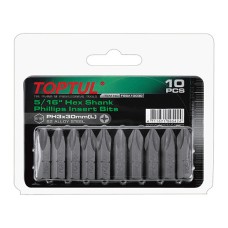 Набір біт 5/16 "L30мм PH2 10од. на блістері TOPTUL FSBA1002G