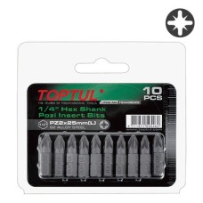 Набір біт 1/4 "L25мм PZ2 10од. на блістері