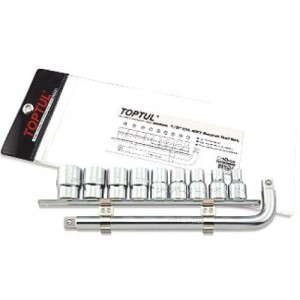 Набір головок 1/2 "на планці + Г-под. вороток