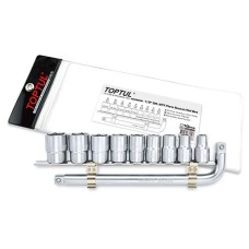 Набір головок 1/2" 10-24мм на планці + Г-обр. комір