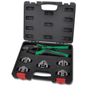 Набір для обтиску клем універсальний 7од. з набором матриць