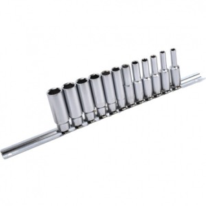 Набір головок довгих 1/4" 12од. на планці