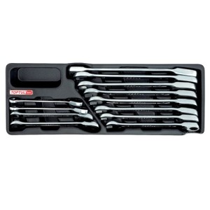 Набір ключів комб. з тріскачкою 8-19мм