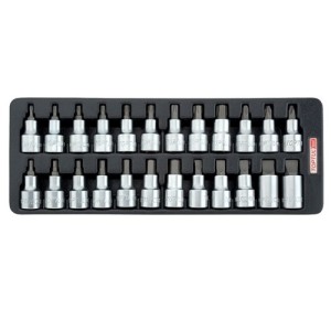 Набір біт впрес. в головку 1/2" 24од.