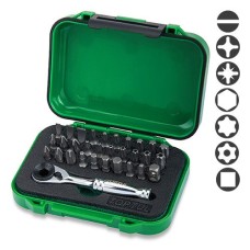 Набір біт з тріскачкою-бітотримачем 31од.