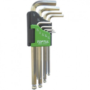 Набір дюймових Г-под.шестигранників з кулею 1/16"-3/8" 9од.