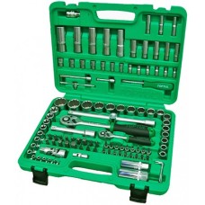 Набір інструментів 1/4" і 1/2" 108 одиниць (12-ти гранний)