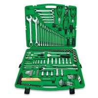 Набір інструментів комбінований 1/4"&1/2", ключі 6-32мм, 130од. (12-гр.)