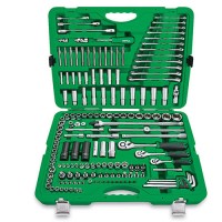 Набір інструментів комбінований 1/4"&3/8"&1/2" 163од.