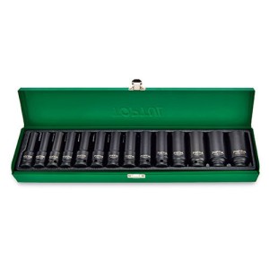 Набір головок ударних довгих 1/2" 10-32мм 14од.