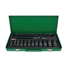 Набір головок ударних 1/2" 8-32мм 32од. короткі + довгі