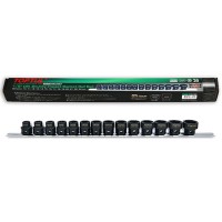 Набір головок ударних низькопрофільних з 6-гр. хвостовиком 1/2" 10-24мм 14од.