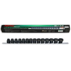 Набір головок ударних низькопрофільних з 6-гр. хвостовиком 1/2" 10-24мм 14од.