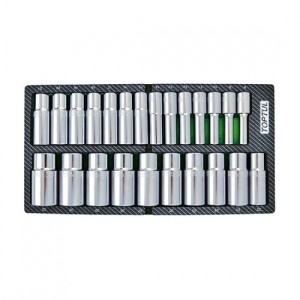 Набір головок довгих 1/2" 8-32мм 24од. (в ложементі, тип A)