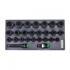 Набір ударних головок 1/2" 8-32мм 26од. (в ложементі, тип A)