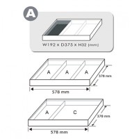 Набір ключів комбінованих з тріскачкою 8 - 19 мм 12 од. (В ложементі, тип А)