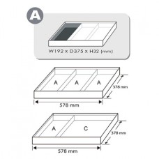 Набір ключів комбінованих з тріскачкою 8 - 19 мм 12 од. (В ложементі, тип А)