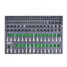 Набір біт впресованих в головку 1/4", 3/8", 1/2" 135од. (в ложементі, тип D)