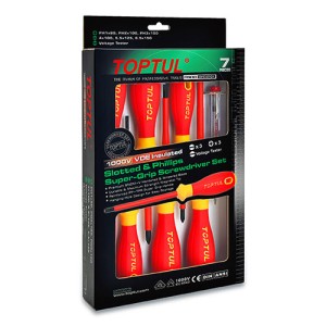 Набір викруток електроізольованих (1000V) VDE 7од. (PH, SL + індикаторна)