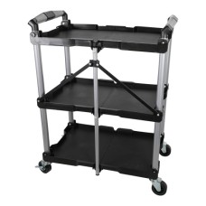 Візок інструментальний складаний 3 відкриті пластикові полиці GI37104 G.I.KRAFT