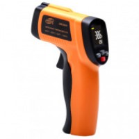 Безконтактний інфрачервоний термометр (пірометр) цв дисплей, -50-420℃, 12:1, EMS=0,1-1