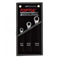 Набір подвійних накидних ключів з тріскачкою 72 зубця Pro-Series 4шт 8-18мм