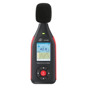 Вимірювач рівня шуму (шумомір) кол. дисплей, фільтр А/С, USB