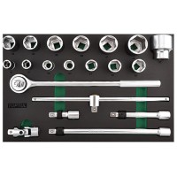 Набір інструменту 3/4" 20од. (в ложементі)