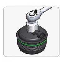 Головка для паливного фільтра (Ford 2.0 EcoBlue TDCi)