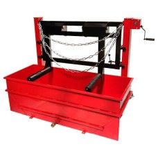 Візок для транспортування і установки + ванна для перевірки герметичності вантажних коліс KWT4050 ХЗСО