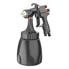 Пістолет фарбувальний пневматичний LVMP нижн.пласт.бачок 1000мл, форсунка-1,7мм LION-D-1.7LM AUARITA