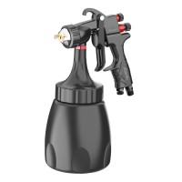 Пістолет фарбувальний пневматичний LVMP нижн.пласт.бачок 1000мл, форсунка-2,5мм LION-D-2.5LM AUARITA