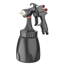 Пістолет фарбувальний пневматичний LVMP нижн.пласт.бачок 1000мл, форсунка-2,5мм LION-D-2.5LM AUARITA