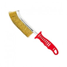 Щітка по металу (сталевий дріт з латунним покриттям, пластикова ручка)