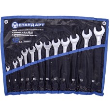 Набір ключів комбінованих 12 од. "Євро" (6,8,10,12-19,22) у сумці