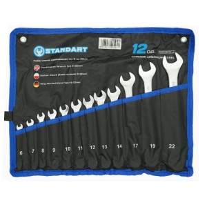 Набір ключів 12 од. (6-14, 17, 19, 22 мм)