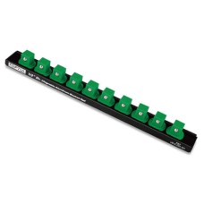 Тримач для головок алюмінієвий (планка магнітна) 1/2 "* 240 * 10PCS