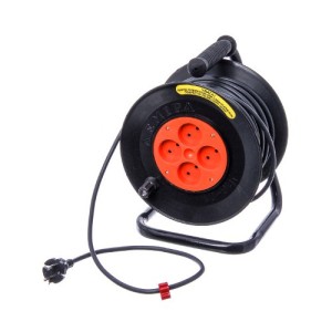 Подовжувач на котушці силовий (переноска) 40м У16-01 ПВС 2х2,5 (Дніпро) УДКТ40СИЛ УКРАЇНА