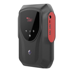 Пусковий зарядний пристрій для автомобіля (бустер) з компресором 2-в-1 Jump Starter 12V