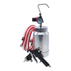 Пневматичний краскопульт HP в комплекті з баком для фарби 2л, довжина шлангів 3м, діаметр форсунки-1,8мм PT-2-AIRKRAFT-1.8 AIRKRAFT