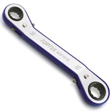 Ключ накидний храповий гнутий 14x15мм