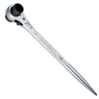 Ключ з тріскачкою силовий з подвійною головкою 14x17мм