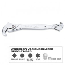 Ключ двосторонній універсальний самозатискний 8-32мм