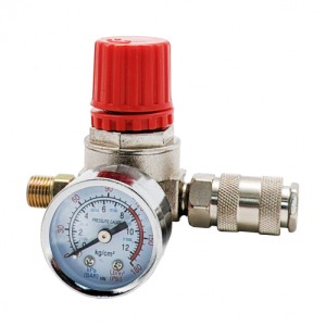 Регулятор тиску повітря із зовнішнім різьбленням 1/4 та швидкороз'ємним з'єднанням