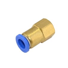 З'єднання цангове для поліуретанових шлангів PU/PR (прямі, шланг - внутр. різьба) 10ммX1/4"